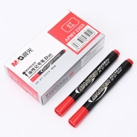 晨光APMY2203油性单头记号笔D20 红色 10支/盒 5盒装