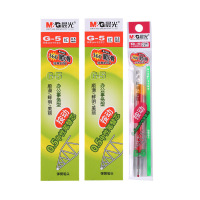 晨光(M&G)中性笔芯按动子弹头0.5mm 适用K35 G-5系列替芯签字笔替芯 AGR67T02 红色2盒40支装