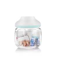紫丁香玻璃密封罐防潮储物罐 900ml(WJSG63900)