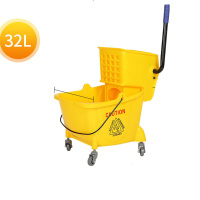 白云清洁榨水车挤水车拖把桶酒店商用挤水桶32升榨水车