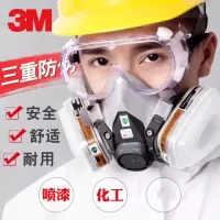 3M620E防毒面具喷漆专用化工气体防粉尘家用活性炭防毒全面罩