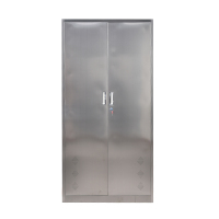 201不锈钢双门清洁柜ZY-HH-D052 1800*900*400钢制