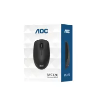 AOC MS320无线鼠标 黑色 2.4G商务无线光电鼠标 小巧便携通用鼠标