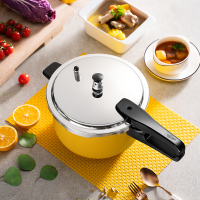 苏泊尔(SUPOR)EY24ABW1 悦目系列304不锈钢7.0L压力锅24cm高压锅奈彩米色燃气电磁炉通用