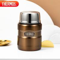 膳魔師(THERMOS)SK-3000 GL 焖烧罐水壶 水杯470ml高真空不锈钢保温饭盒保温桶金色