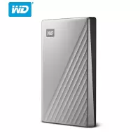 西部数据(WD) WDBFTM0040BSL 4TB My Passport移动硬盘 2.5英寸 加密自动备份硬盘 银色