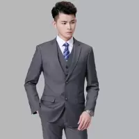 TDHORSE 春秋款灰色西服套装 Mr职业长袖制服
