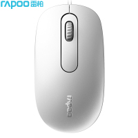 雷柏(Rapoo) N200 有线鼠标 办公鼠标 白色