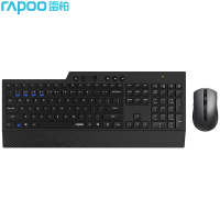 雷柏(Rapoo) 8200T 键鼠套装 无线键盘鼠标套装 黑色(单位:套)