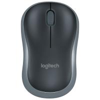 罗技(Logitech)M186无线鼠标 黑灰色(HD)
