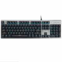 雷柏V530有线机械键盘(104键 RGB背光 防水键盘 电竞吃鸡键盘)