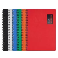 齐心(COMIX) C7002T Compera 原味系列 双螺旋套装 B5 24本6色/套