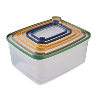 阡佰家(QIANBAIJIA) 6131 方形保鲜盒六件套食物保鲜盒