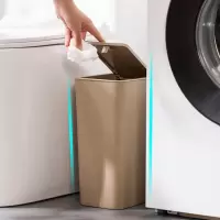 茶花 垃圾桶柯琳弹盖式卫生桶废纸篓