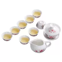 凯斯拓_12头茶具套装_梅开五福_不带托盘