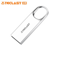 台电 (TECLAST) 乐环USB.31-64GB 金属U盘 NHX系列亮银色 防水抗摔便携圆环车载优盘