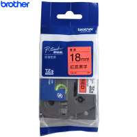 兄弟/Brother 标签机色带原装 红底黑字 18mm