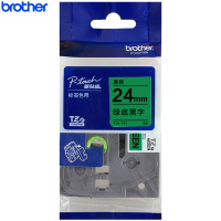 兄弟/Brother 标签机色带原装 绿底黑字 24mm