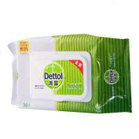 滴露(Dettol)卫生湿纸巾50片成人儿童清洁湿纸巾抽纸