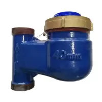 立式冷水表家用竖式水表旋翼式 DN40/1.5寸铜盖铜配件