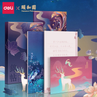 【前程似锦】得力文具颐和园练字套装学生儿童练字帖描红字帖3本装翰墨丹凤锦帖书法练字帖 74261