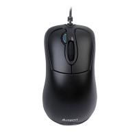 双飞燕（A4TECH）N-36F有线鼠标 办公鼠标 便携鼠标 对称鼠标 黑色