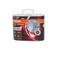 A 欧司朗夜行者三代 汽车H1卤素近光远光雾灯H3HB4大灯灯泡 夜行者四代H7 [增亮130%,色温4300K]