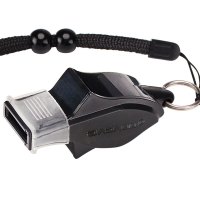 JAJALIN 口哨户外救生海豚哨 篮球足球排球体育教练裁判哨子 黑色