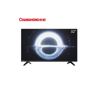 长虹 32M2 32英寸全面屏平板液晶电视机 蓝光节能 高清 开关机无广告 多场景应用(黑色)