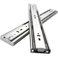 卡贝抽屉阻尼缓冲轨道滑道橱柜抽屉静音缓冲导轨不锈钢导轨黑钢 30公分三节轨 10个一组