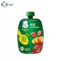 嘉宝有机苹果草莓甘薯香蕉泥 宝宝零食果泥婴幼儿辅食泥 果泥吸吸袋90g 6月龄起