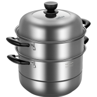 华帝 蒸锅28cm 304不锈钢双层蒸锅大号