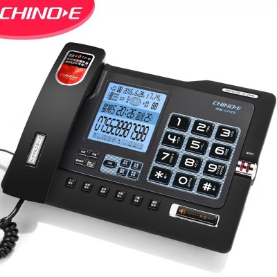 中诺G025豪华32G版录音电话机座机32G+4G存储卡连续录音自动留言答录 固定电话HCD6238(28)TSDLB黑
