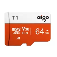 爱国者(aigo)64GB TF(MicroSD)存储卡 U3
