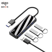 爱国者(aigo)USB分线器3.0高速扩展一拖四多接口