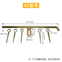 老式木门门扣门栓仓库门插销镀锌锁扣铁门鼻子门板闩45型号(含5个门钉)/个