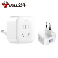 公牛 BULL GN-L01W 瑞士标转国标 电源转换器插座 瑞士 卢旺达等