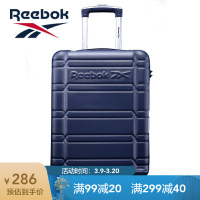 锐步Reebok时尚拉杆箱 行李箱旅行箱万向轮20英寸TSA密码锁 灰蓝/银色 男女学生登机箱 灰蓝色 20寸