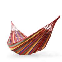 狼行者户外野营单人绑绳帆布吊床宿舍休闲秋千吊床 LXZ-5014颜色随机