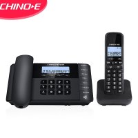 中诺无绳电话机座机 无线子母机中文菜单办公家用数字固定电话W168型HWDCD6238(10)P/TSD黑色