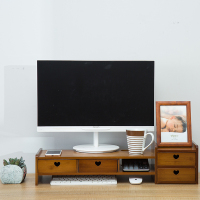 雅欧达 JD-AX1 茶色爱心四抽 电脑显示器增高支架（计价单位：个）茶色 茶色（HD）