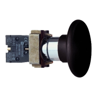 施耐德电气 XB2B 黑色 金属 60mm蘑菇头按钮 XB2BR21C 按钮