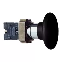 施耐德电气 XB2B 黑色 金属 60mm蘑菇头按钮 XB2BR21C 按钮