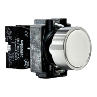 施耐德电气 XB2B 白色 金属 按钮 XB2BA11C 平头按钮