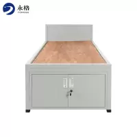 永格铁艺床学校宿舍学生部队专用铁床钢制单人床公寓床