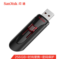 闪迪(SanDisk) CZ600酷悠 128GB USB3.0 U盘 黑色 USB3.0入门优选 时尚办公必备
