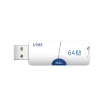 朗科(Netac) U905 U盘 64GB USB3.0 精灵推拉式高速闪存盘 加密U盘
