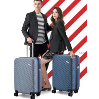 外交官时尚拉杆箱 YH-6382-903(银蓝色)