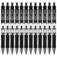 得力S01中性笔0.5mm弹簧头(黑)(支) 60支