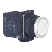 施耐德电气 XB5A 白色 塑料 LED型平头按钮 XB5AW31B1C 按钮